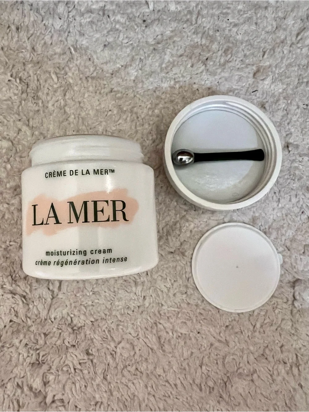 EMPTY Jar LA MER The Moisturizing Cream 3.4 Oz / 100 ML Jar and Spatula